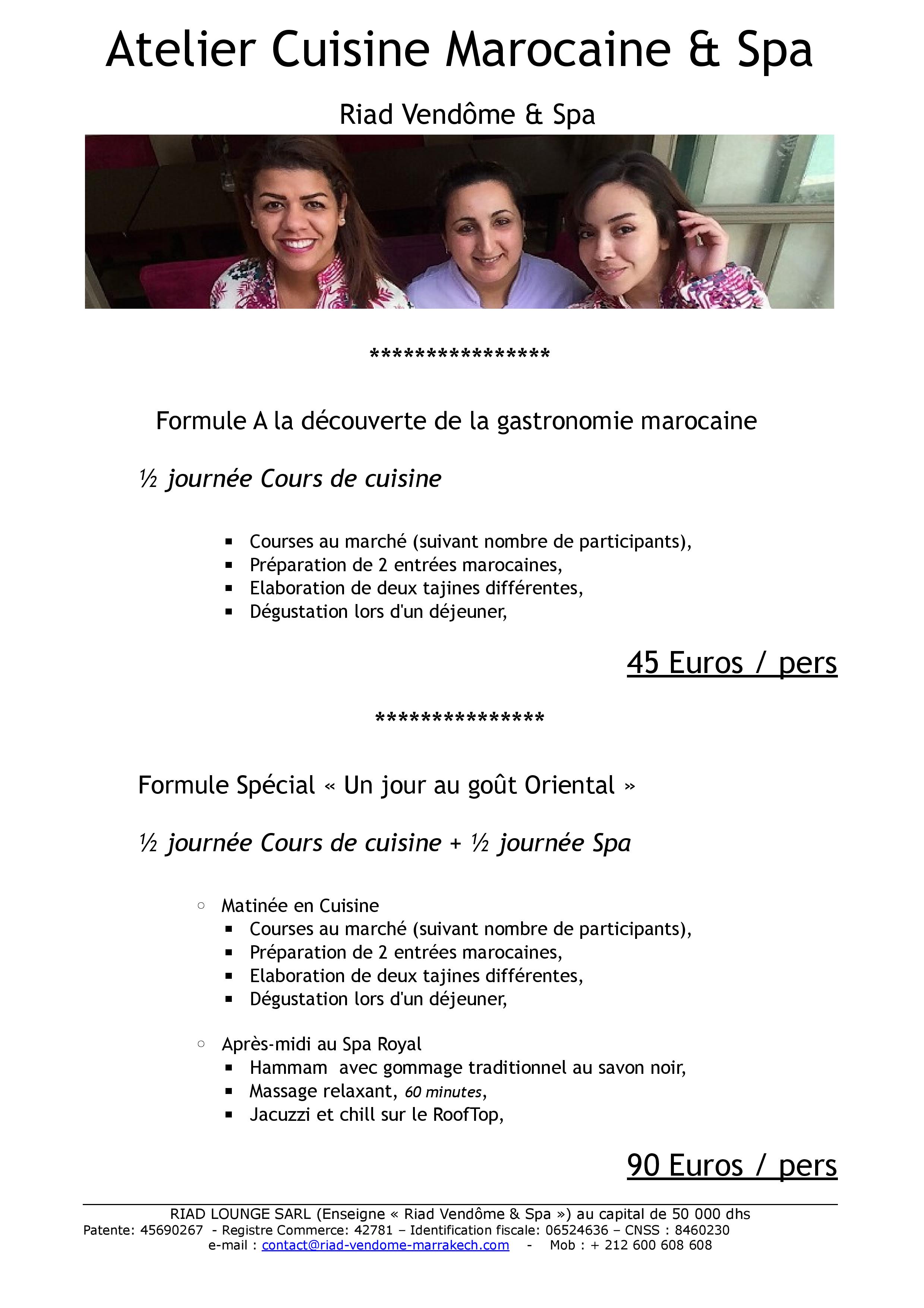 Atelier cuisine marocaine avec Chef Naima — tajine couscous pastilla