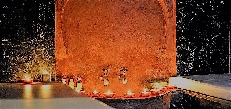 Hammam traditionnel marocain — gommage savon noir Riad Vendôme