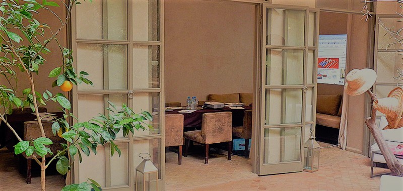 seminario aziendale in un riad privatizzato Marrakech — scorcio