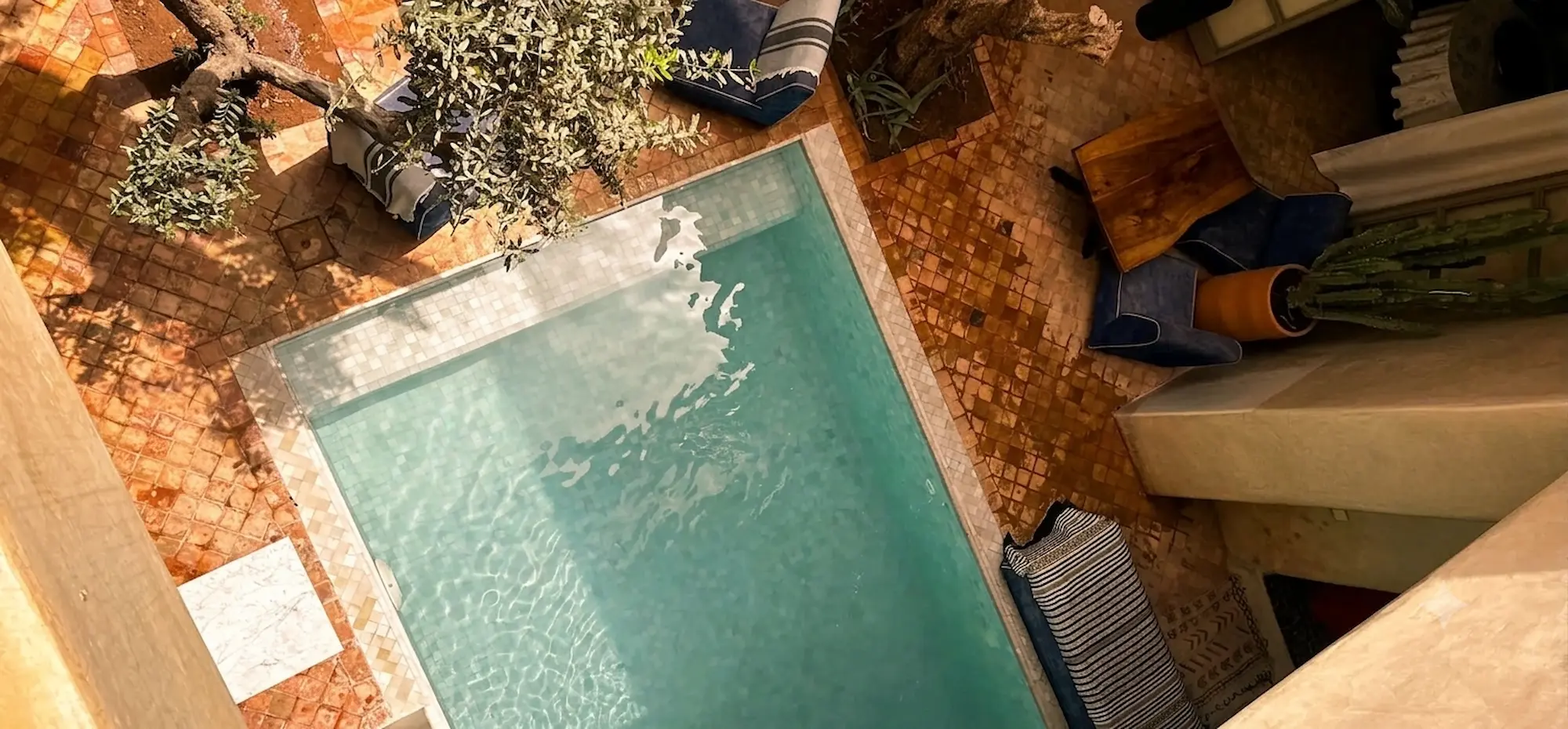 piscine au cœur de la médina de Marrakech